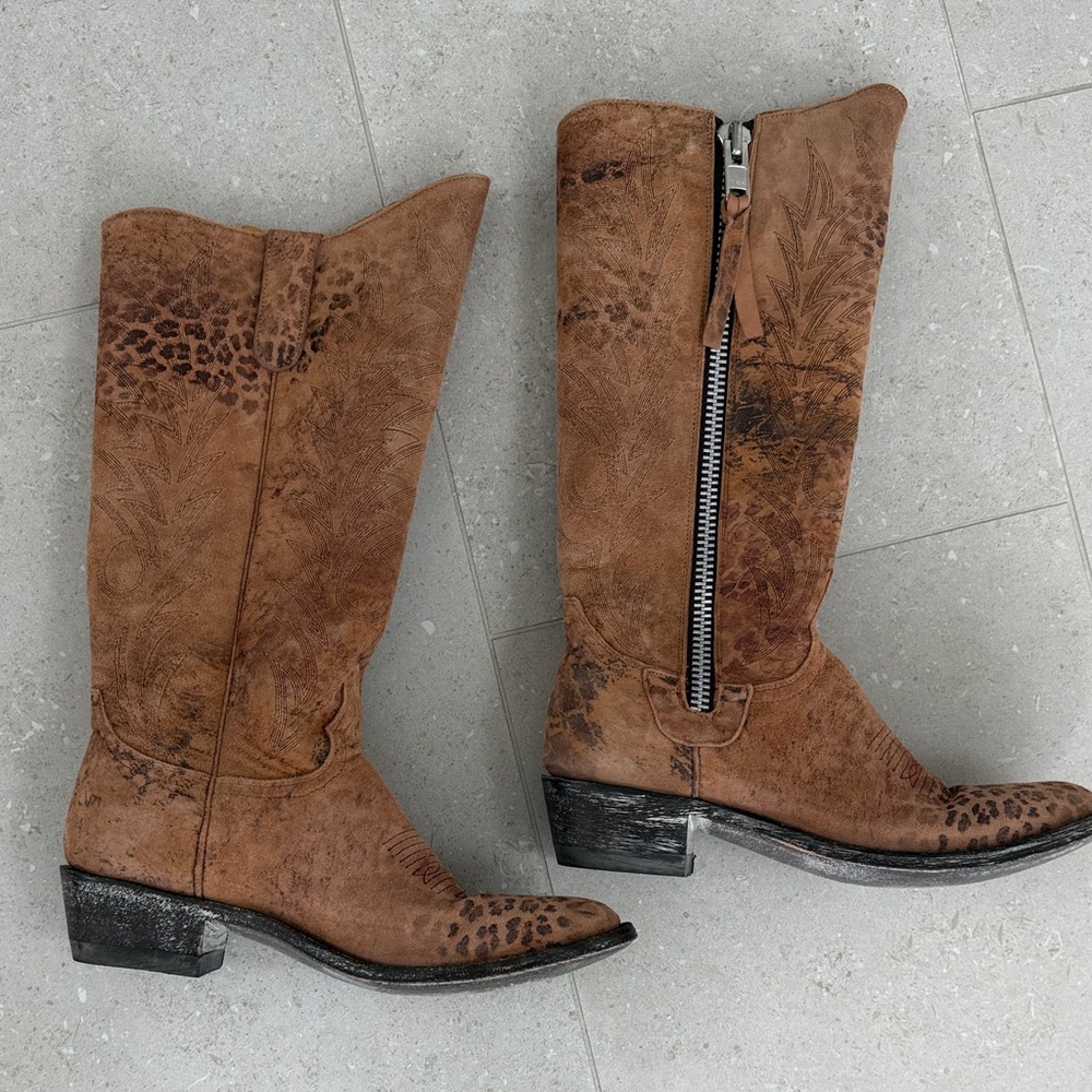 Old Gringo Razz 13“ Leopard Western Boots - Picture 3 of 8